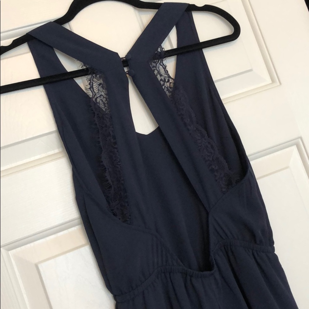 H&M lace open back Romper